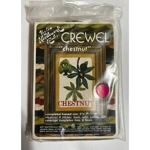 NEW Hazel Pearson Handicrafts CHESTNUT Crewel Craft Kit   5" X 7"